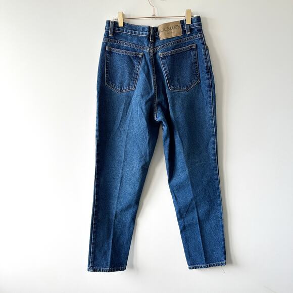 Vintage LA Blues Dark Wash Straight Leg Jeans Size 8P Classic Fit 100% Cotton - Picture 4 of 11